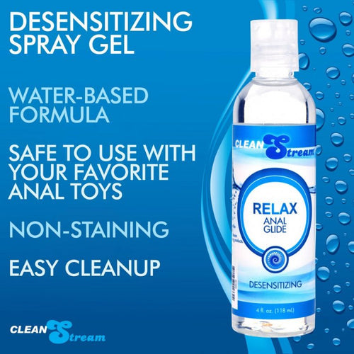 CLEANSTREAM RELAX DESENSITIZING ANAL LUBE 4 OZ - XRAC323