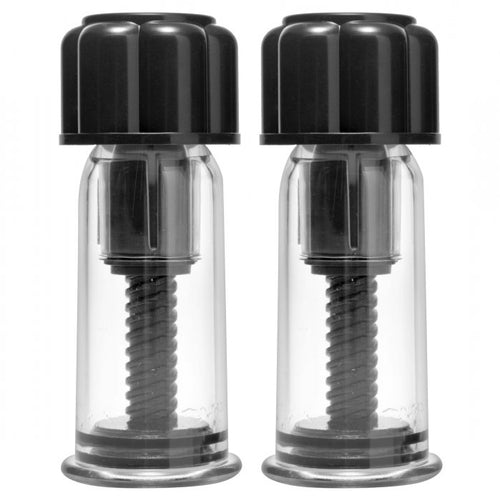 MASTER SERIES BLACK MAXXX TWIST NIPPLE SUCKERS BLACK - XRAD738