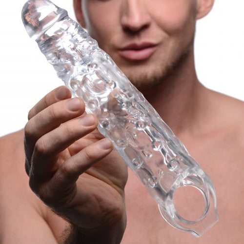 SIZE MATTERS 3IN CLEAR PENIS EXTENDER SLEEVE - XRAF860