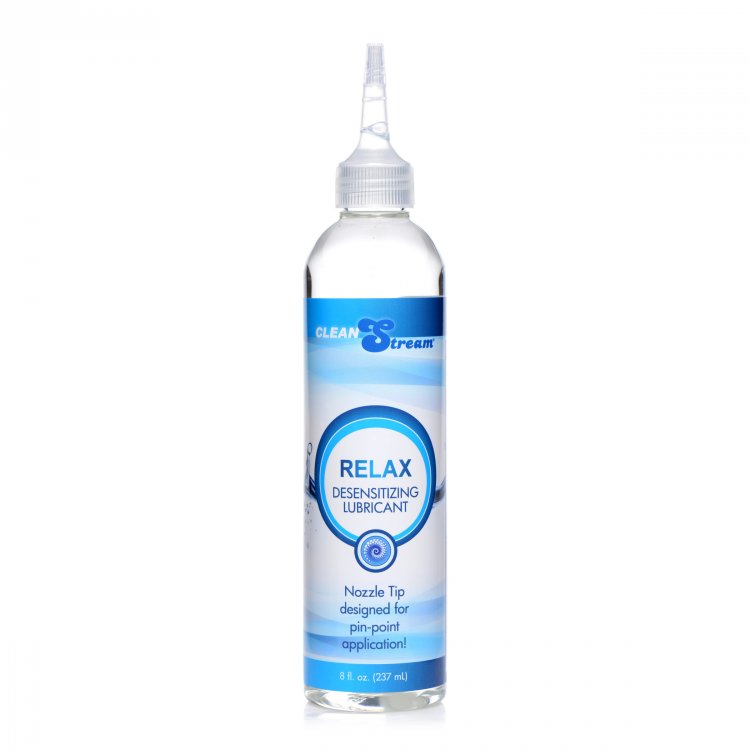 CLEANSTREAM RELAX ANAL LUBE DESENSITIZING W/ TIP 8OZ - XRAF9878OZ