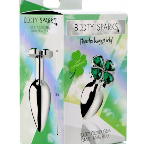 BOOTY SPARKS LUCKY CLOVER GEM ANAL PLUG SMALL - XRAG185S
