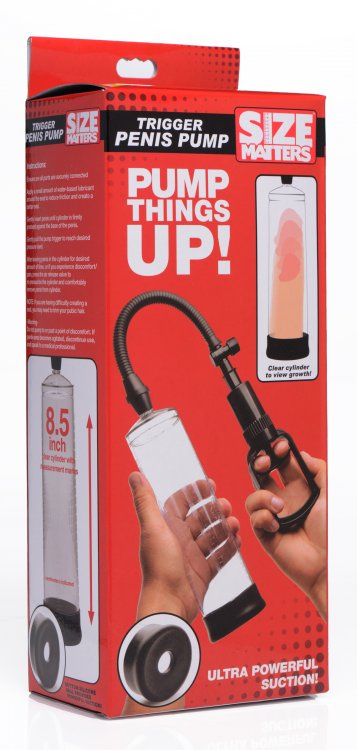 SIZE MATTERS PULL HANDLE PENIS PUMP - XRAG224