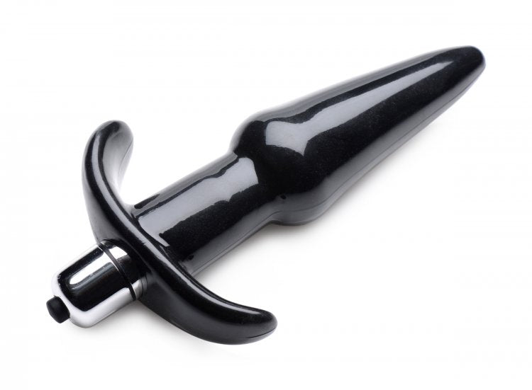 FRISKY THRILLING NOIR SMOOTH VIBRATING ANAL PLUG BLACK - XRAG294BLK