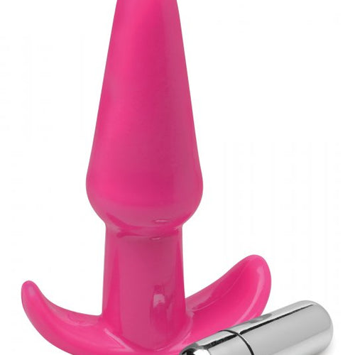 FRISKY THRILLING PINK SMOOTH VIBRATING ANAL PLUG - XRAG294PNK