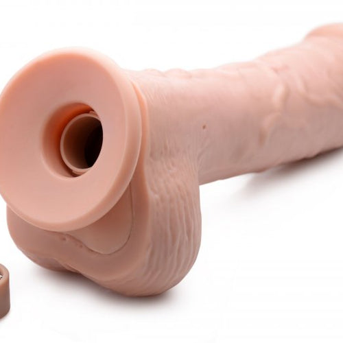 LOADZ 8.5IN VIBRATING DILDO SQUIRTING LIGHT - XRAG321LGT
