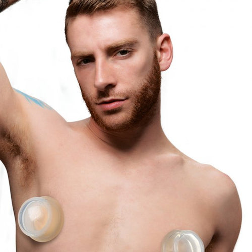 MASTER SERIES CLEAR PLUNGER NIPPLE SUCKERS LARGE - XRAG373L