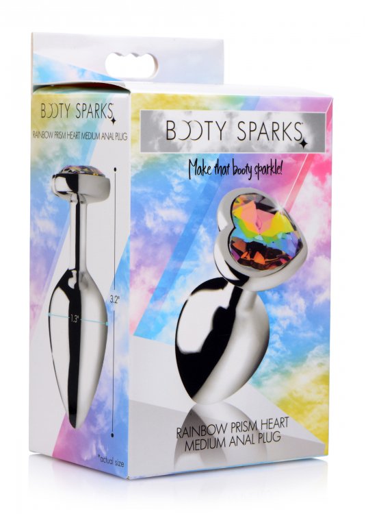 BOOTY SPARKS PRISM HEART ANAL PLUG MEDIUM - XRAG374M