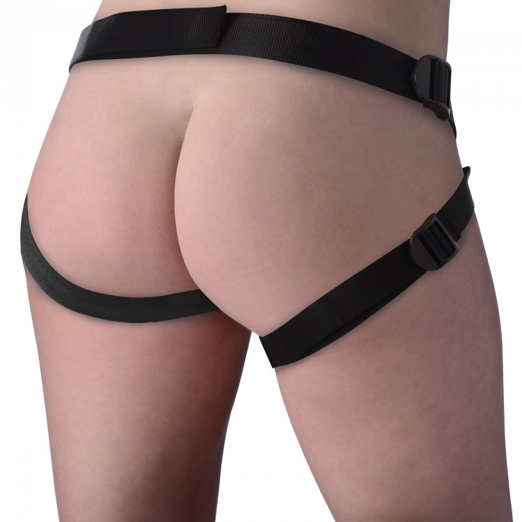 STRAP U SEDUCER 7IN SILICONE DILDO W/ HARNESS - XRAG423