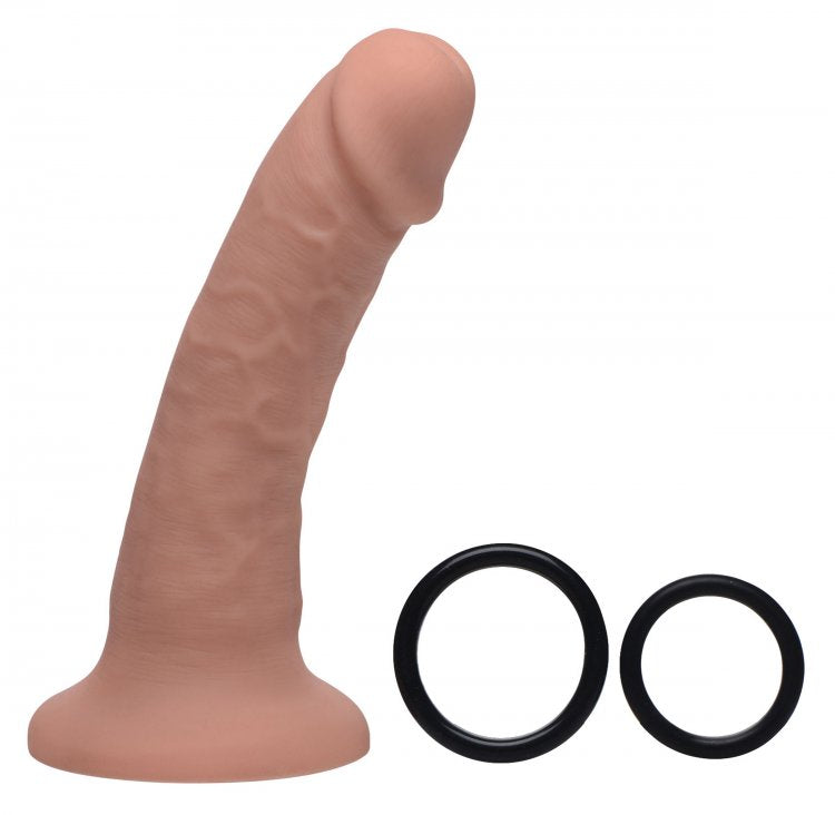 STRAP U SEDUCER 7IN SILICONE DILDO W/ HARNESS - XRAG423