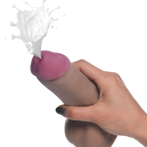 LOADZ 7IN DUAL DENSITY SQUIRTING DILDO DARK - XRAG547