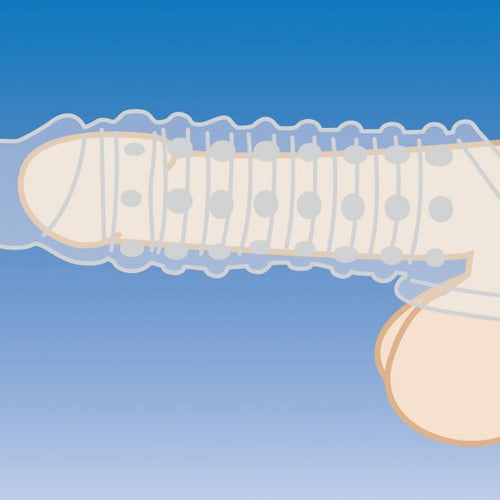 SIZE MATTERS 1.5IN PENIS ENHANCER SLEEVE CLEAR - XRAG576CLR