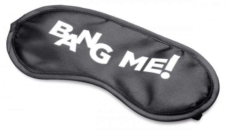 BANG! BACKDOOR ADVENTURE 3PC BUTT PLUG BULLET & BLINDFOLD KIT BLACK - XRAG577