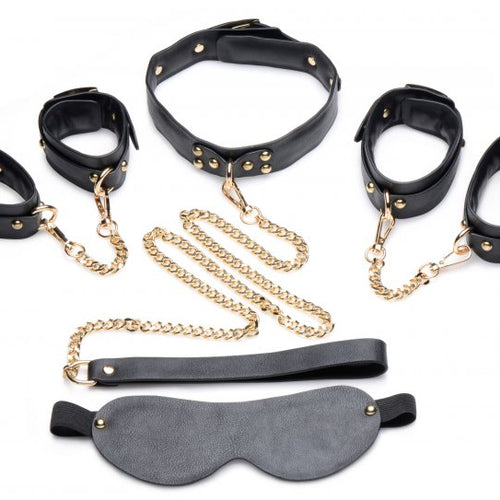 MASTER SERIES BLACK & GOLD BONDAGE SET - XRAG586