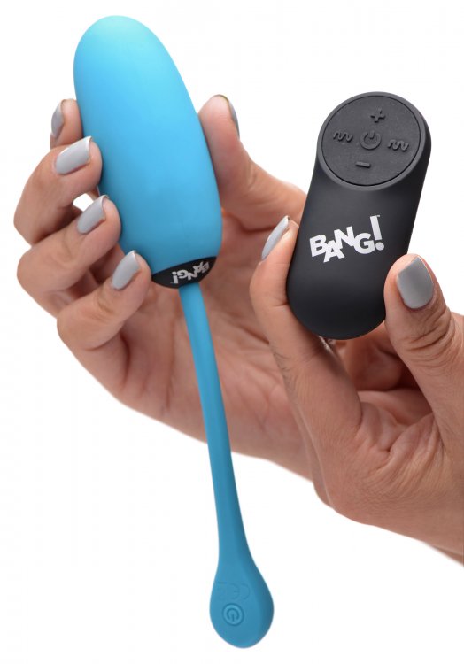 BANG! 28X PLUSH EGG & REMOTE CONTROL BLUE - XRAG590BLU