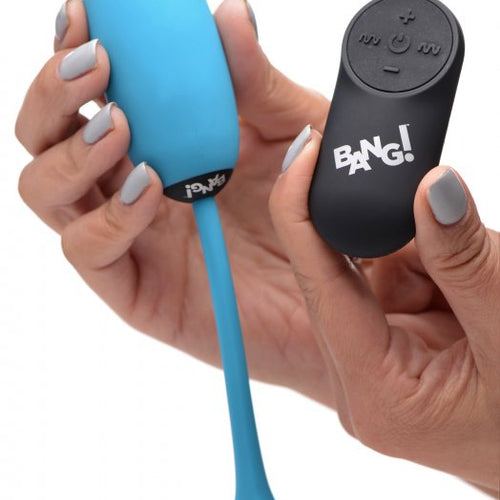 BANG! 28X PLUSH EGG & REMOTE CONTROL BLUE - XRAG590BLU