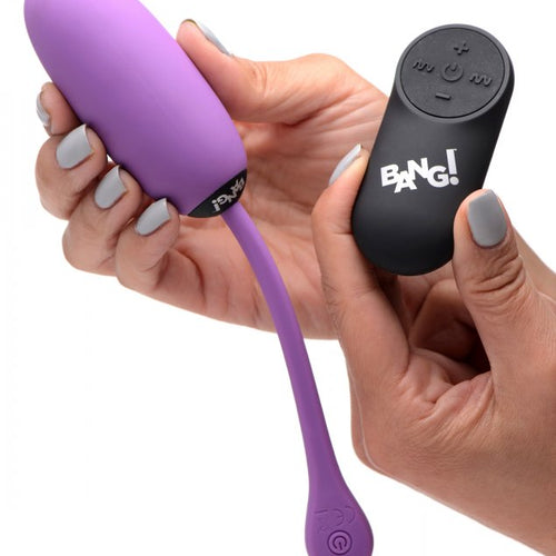 BANG! 28X PLUSH EGG & REMOTE CONTROL PURPLE - XRAG590PUR