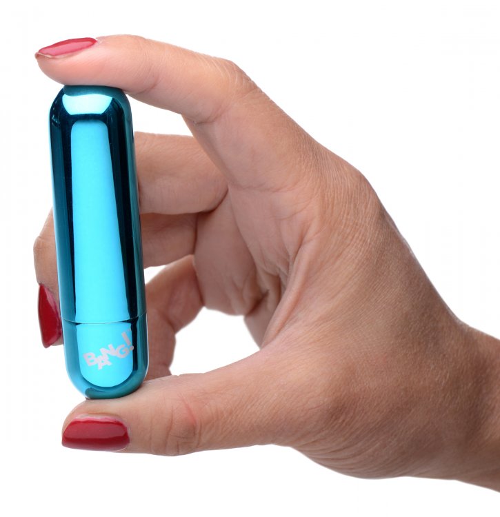 BANG! 10X VIBRATING METALLIC BULLET BLUE - XRAG656BLU