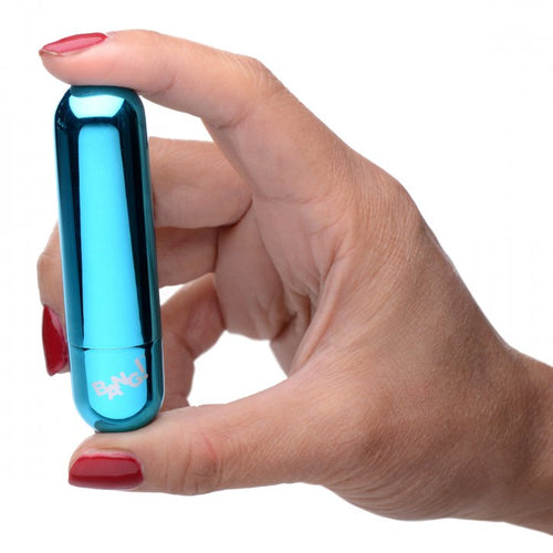 BANG! 10X VIBRATING METALLIC BULLET BLUE - XRAG656BLU