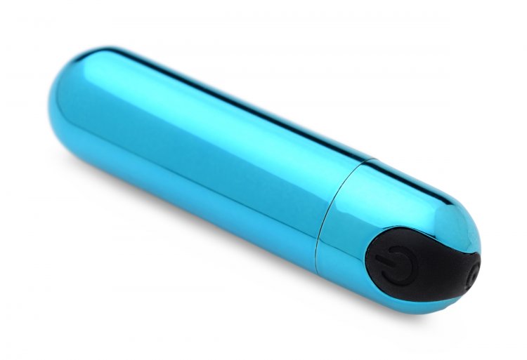 BANG! 10X VIBRATING METALLIC BULLET BLUE - XRAG656BLU
