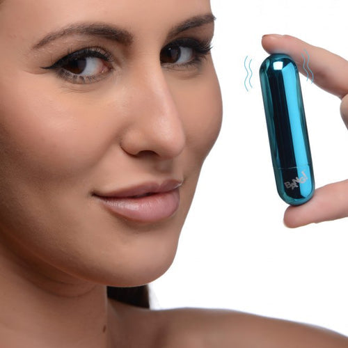 BANG! 10X VIBRATING METALLIC BULLET BLUE - XRAG656BLU
