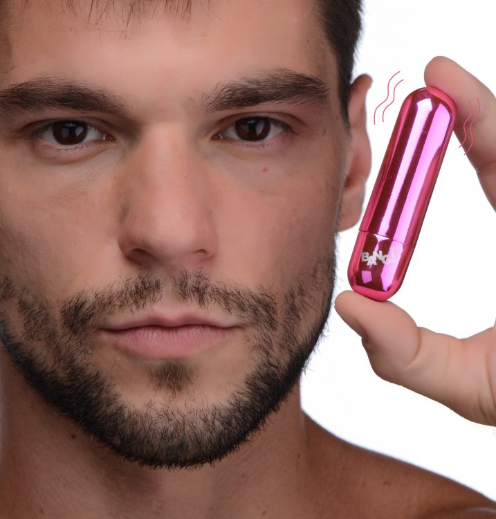 BANG! 10X VIBRATING METALLIC BULLET PINK - XRAG656PNK