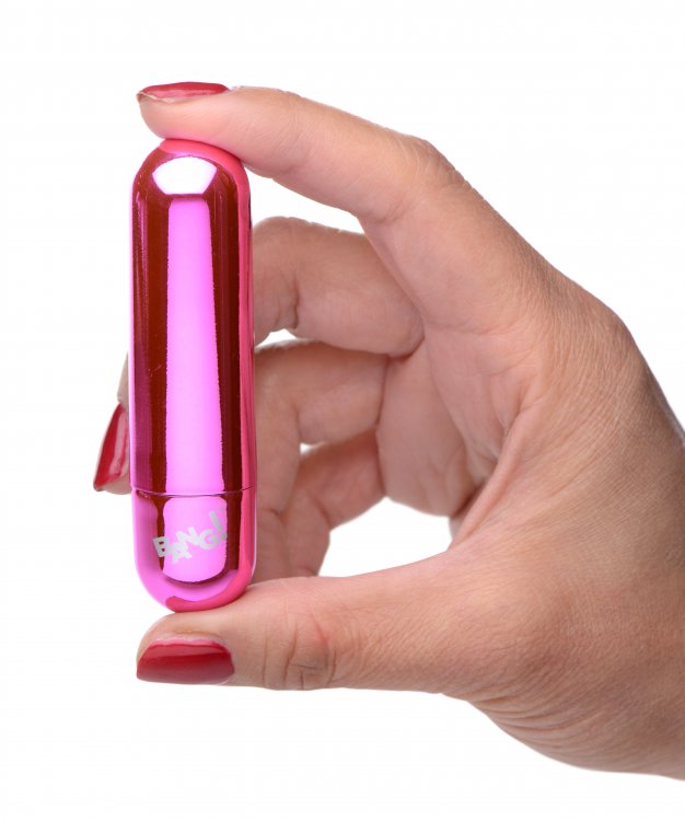 BANG! 10X VIBRATING METALLIC BULLET PINK - XRAG656PNK