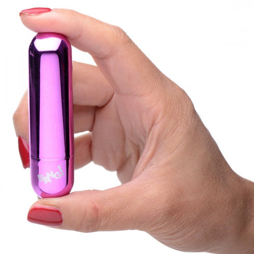 BANG! 10X VIBRATING METALLIC BULLET PURPLE - XRAG656PUR