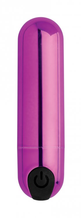 BANG! 10X VIBRATING METALLIC BULLET PURPLE - XRAG656PUR