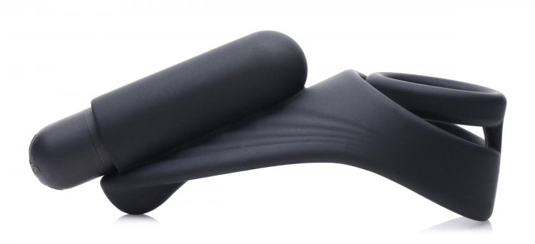 TRINITY 4 MEN 7X SILICONE C- RING W/ TAINT STIMULATOR - XRAG669