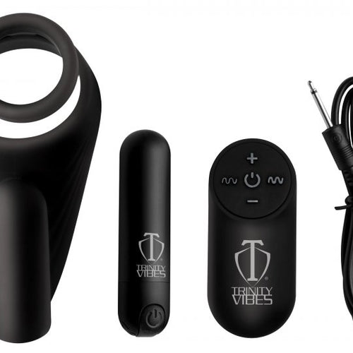 TRINITY 4 MEN 7X SILICONE C- RING W/ TAINT STIMULATOR - XRAG669