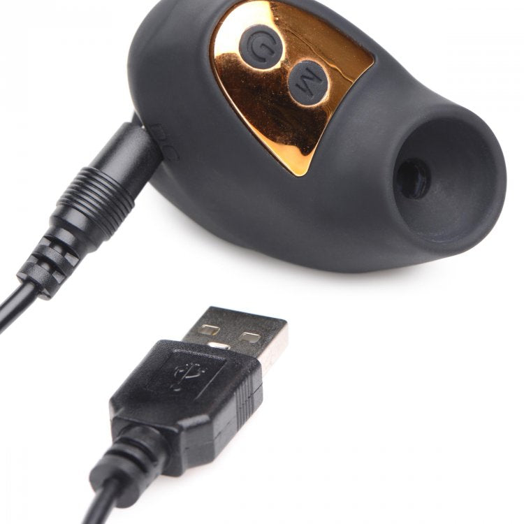 INMI SHEGASM MINI 12X CLIT STIMULATOR BLACK - XRAG731BLK