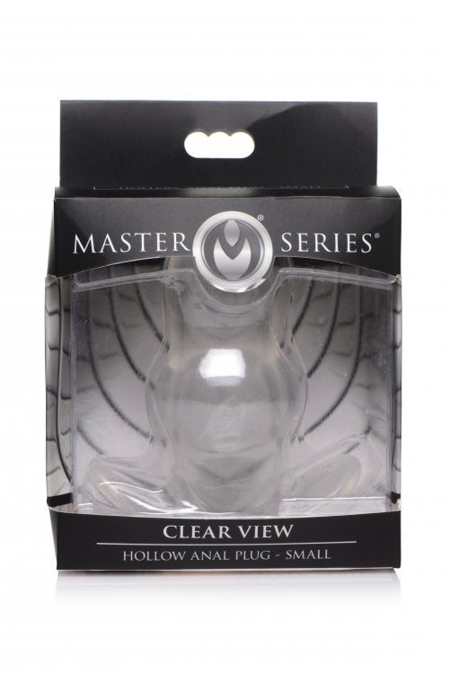 MASTER SERIES CLEAR VIEW HOLLOW ANAL PLUG SMALL - XRAG732S