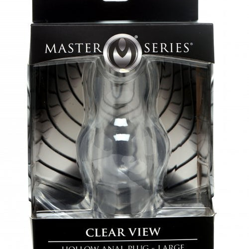 MASTER SERIES CLEAR VIEW HOLLOW ANAL PLUG LARGE - XRAG732L