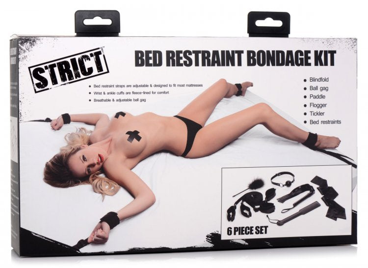 STRICT BED RESTRAINT BONDAGE KIT - XRAG739