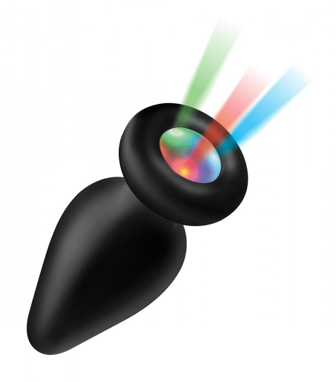 BOOTY SPARKS SILICONE LIGHT-UP ANAL PLUG LARGE - XRAG755L