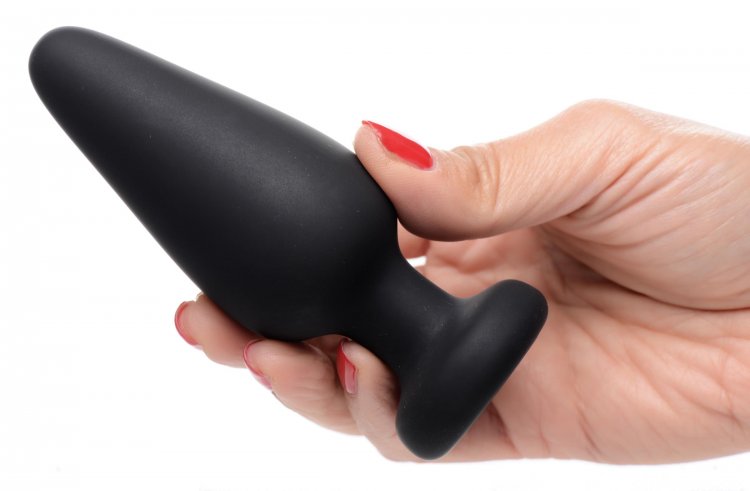 BOOTY SPARKS SILICONE LIGHT-UP ANAL PLUG LARGE - XRAG755L