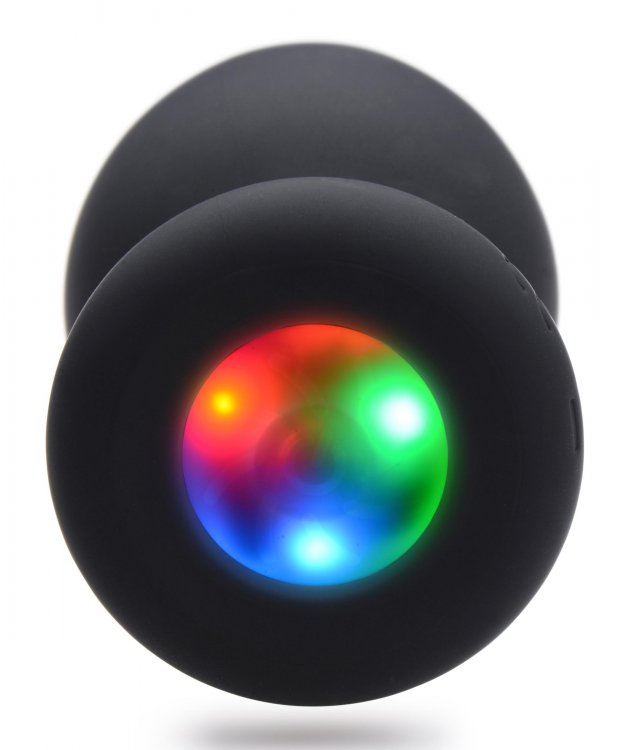 BOOTY SPARKS SILICONE LIGHT-UP ANAL PLUG LARGE - XRAG755L