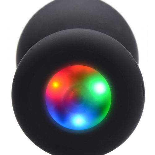 BOOTY SPARKS SILICONE LIGHT-UP ANAL PLUG LARGE - XRAG755L