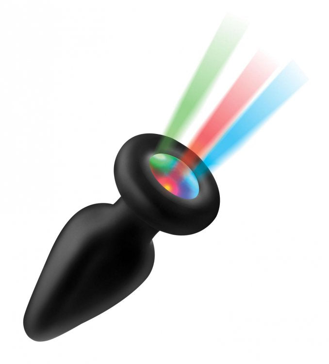 BOOTY SPARKS SILICONE LIGHT-UP ANAL PLUG MEDIUM - XRAG755M
