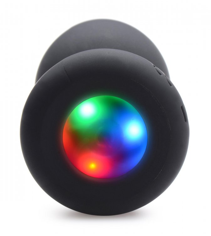 BOOTY SPARKS SILICONE LIGHT-UP ANAL PLUG MEDIUM - XRAG755M
