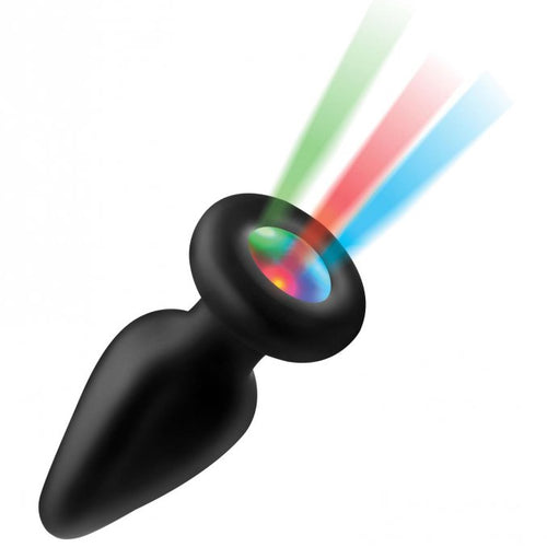 BOOTY SPARKS SILICONE LIGHT-UP ANAL PLUG MEDIUM - XRAG755M