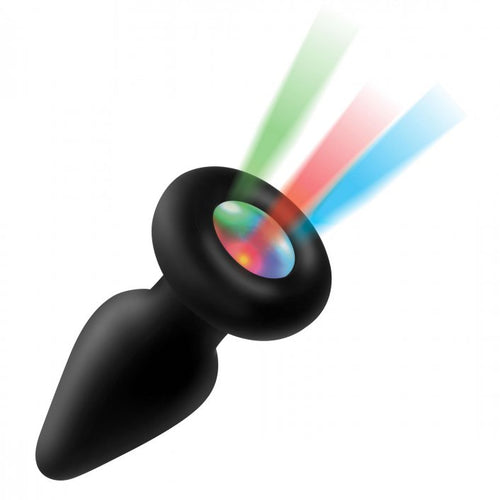 BOOTY SPARKS SILICONE LIGHT-UP ANAL PLUG SMALL - XRAG755S