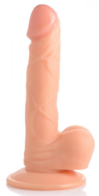 POP 6.5IN DILDO W/ BALLS LIGHT - XRAG766LT