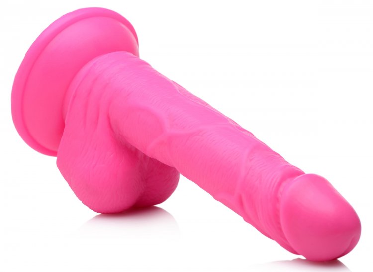 POP 6.5IN DILDO W/ BALLS PINK - XRAG766PNK