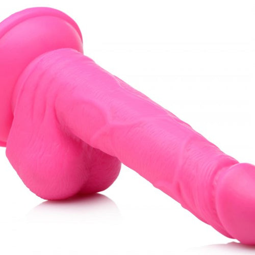 POP 6.5IN DILDO W/ BALLS PINK - XRAG766PNK
