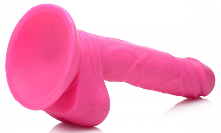 POP 6.5IN DILDO W/ BALLS PINK - XRAG766PNK