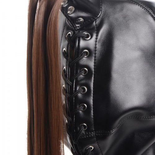 STRICT PONYTAIL BONDAGE HOOD - XRAG774
