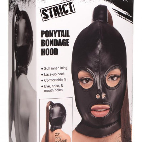 STRICT PONYTAIL BONDAGE HOOD - XRAG774