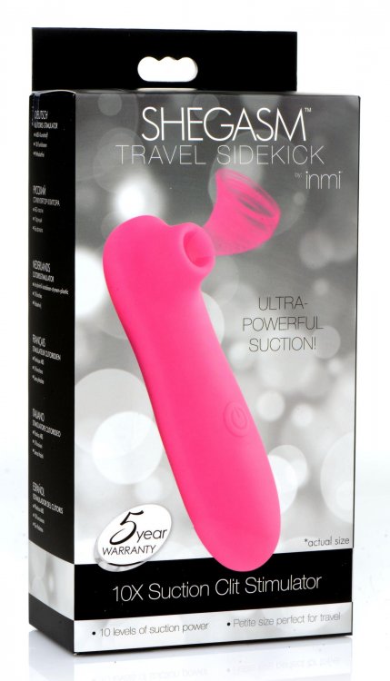 INMI SHEGASM TRAVEL SIDEKICK 10X SUCTION CLIT STIM - XRAG780
