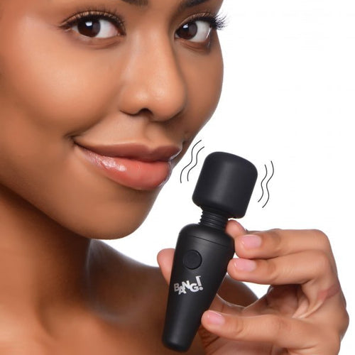 BANG! 10X VIBRATING MINI WAND BLACK - XRAG786BLK